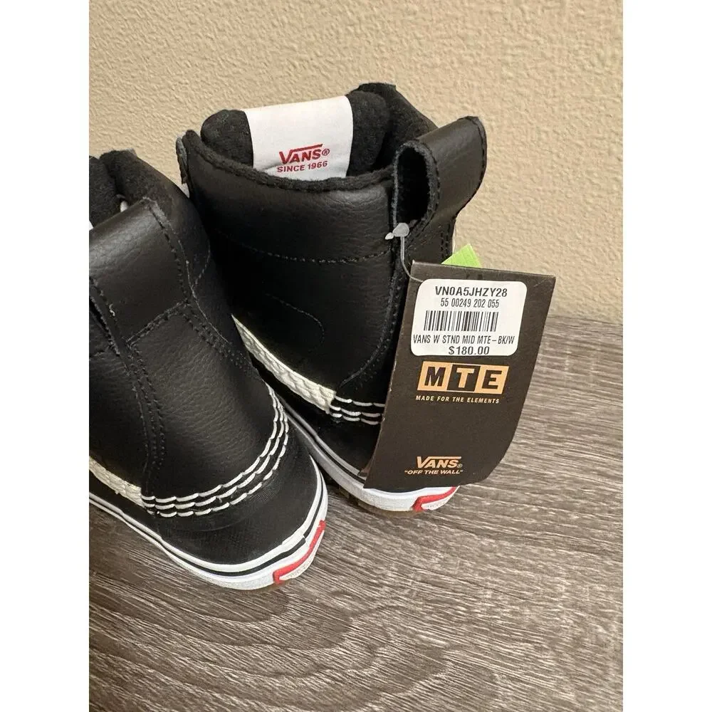 Vans Black and White High-Top Boots